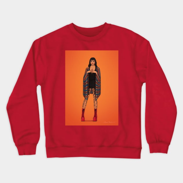 Modern Isis Crewneck Sweatshirt by Flora Provenzano